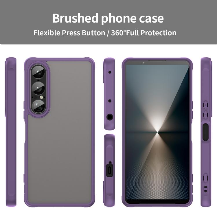 For Sony Xperia 1 VII Fan Dun Series TPU Hybrid PC Frosted Phone Case