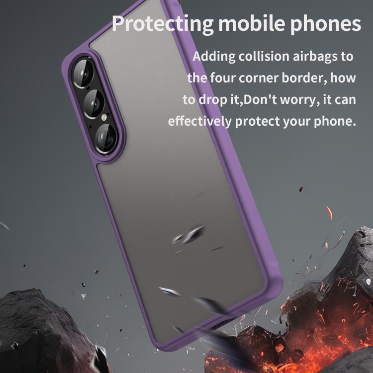 For Sony Xperia 1 VII Fan Dun Series TPU Hybrid PC Frosted Phone Case