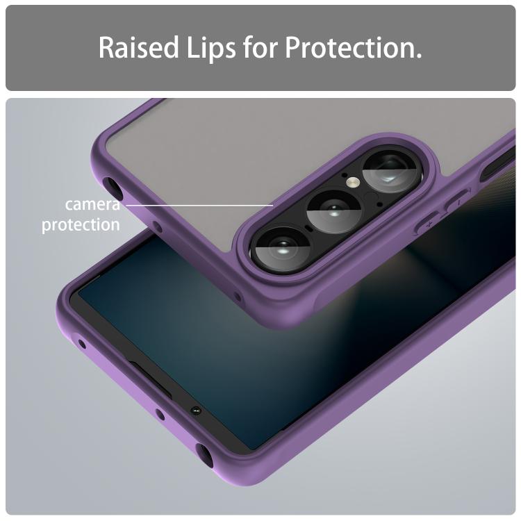 For Sony Xperia 1 VII Fan Dun Series TPU Hybrid PC Frosted Phone Case