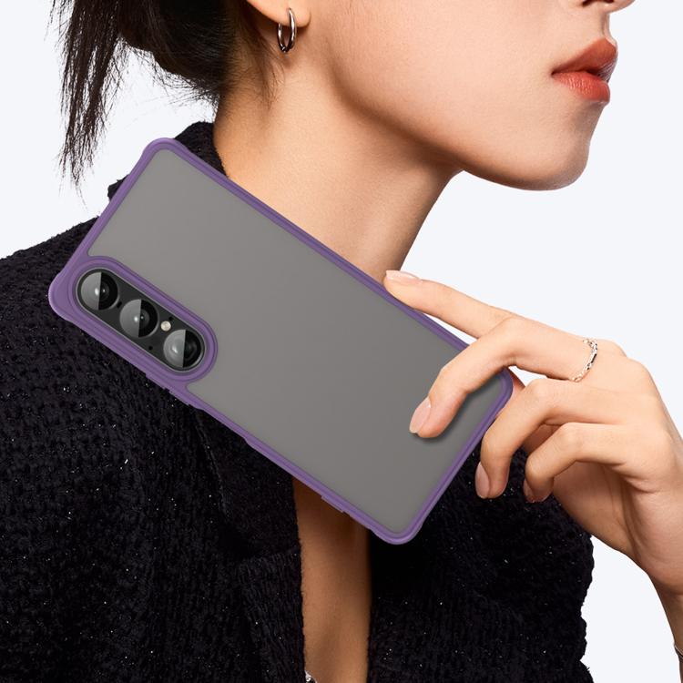 For Sony Xperia 1 VII Fan Dun Series TPU Hybrid PC Frosted Phone Case