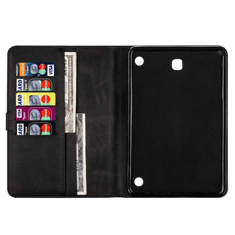For Samsung Galaxy Tab A8.0 (2015) T35 Fashion Calf Texture Zipper Horizontal Flip Leather Case with Stand & Card Slots & Wallet & Wake-up / Sleep Function