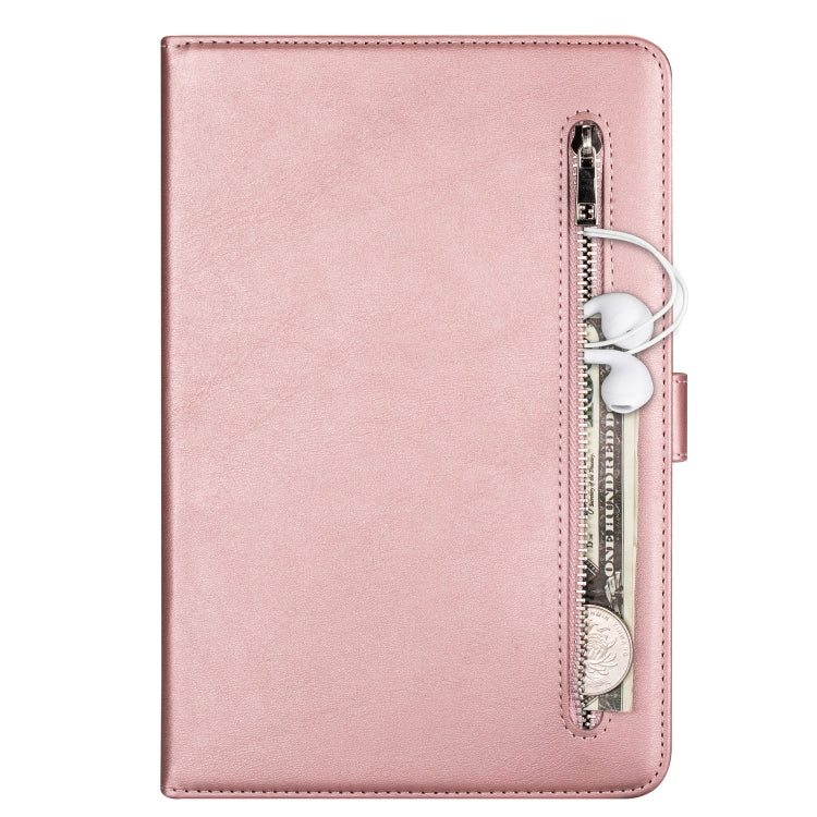 For Samsung Galaxy Tab A8.0 (2015) T35 Fashion Calf Texture Zipper Horizontal Flip Leather Case with Stand & Card Slots & Wallet & Wake-up / Sleep Function
