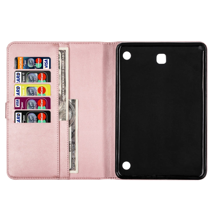 For Samsung Galaxy Tab A8.0 (2015) T35 Fashion Calf Texture Zipper Horizontal Flip Leather Case with Stand & Card Slots & Wallet & Wake-up / Sleep Function