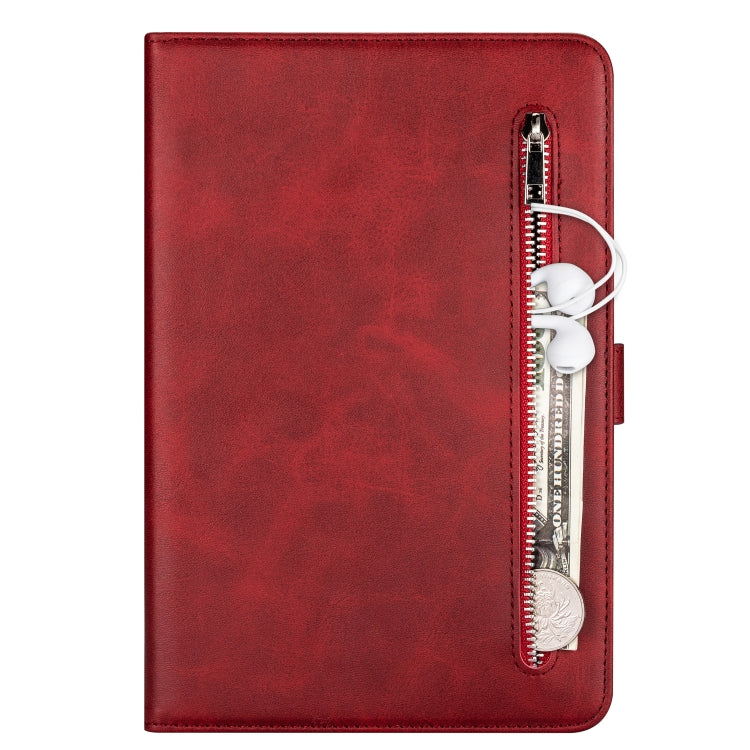 For Samsung Galaxy Tab A8.0 (2017) T380 Fashion Calf Texture Zipper Horizontal Flip Leather Case with Stand & Card Slots & Wallet & Wake-up / Sleep Function