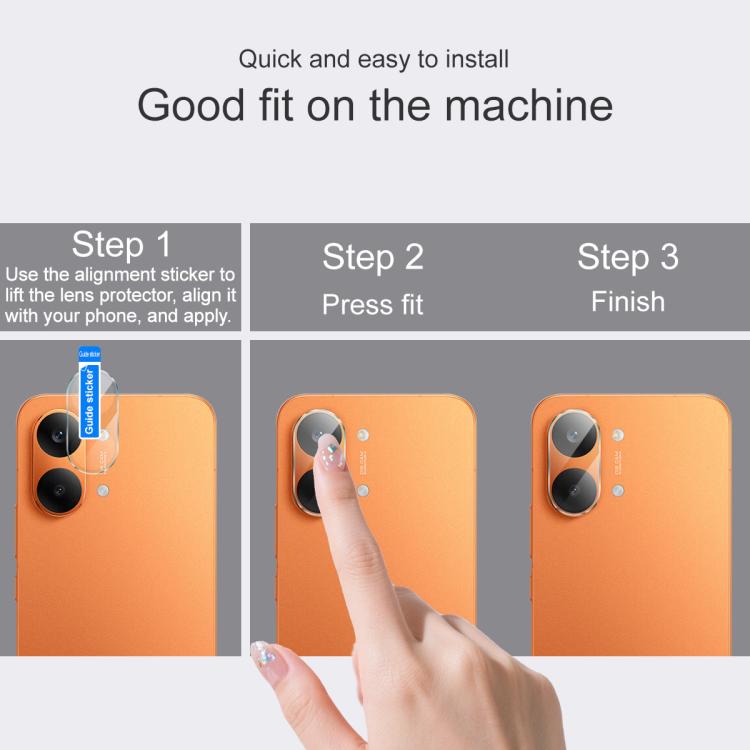 For Redmi Turbo 5 Max 5G IMAK Rear Camera Lens Glass Film Thin Version