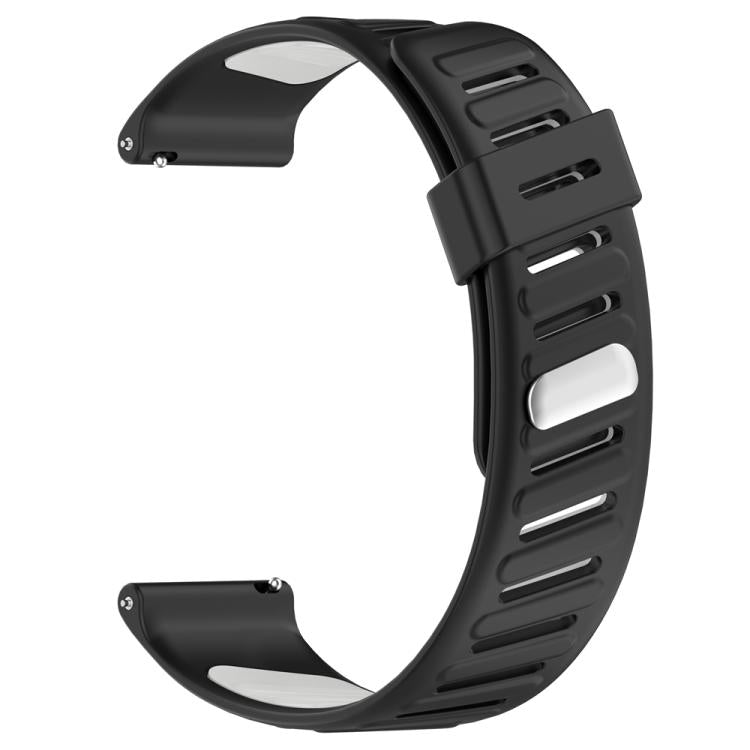 22mm Slanted Hole Two Color Silicone Watch Band