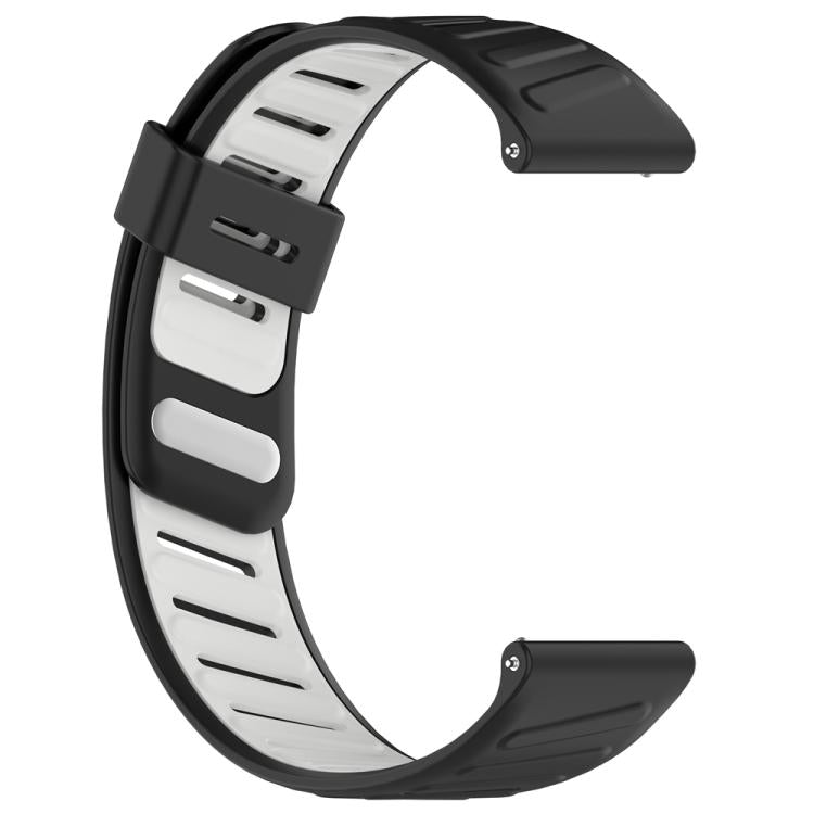 22mm Slanted Hole Two Color Silicone Watch Band