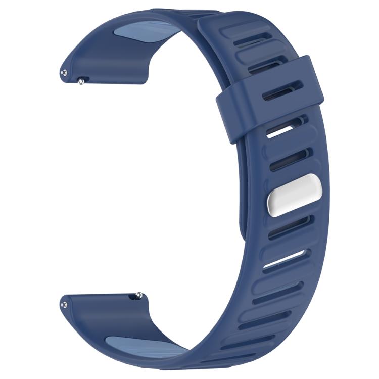 22mm Slanted Hole Two Color Silicone Watch Band