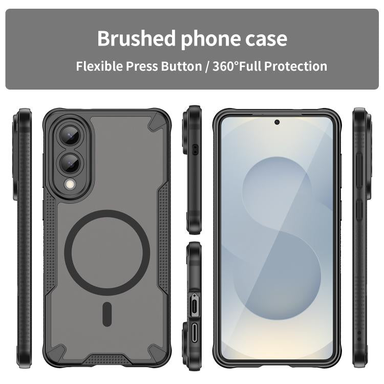 For Samsung Galaxy S25 Edge 5G Armor Glaze MagSafe Magnetic Phone Case