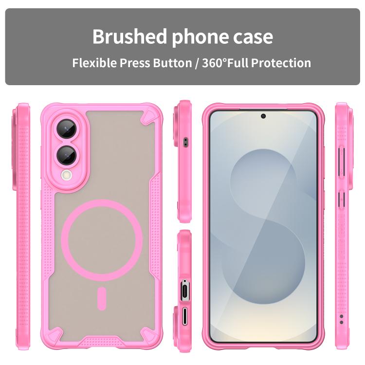 For Samsung Galaxy S25 Edge 5G Armor Glaze MagSafe Magnetic Phone Case