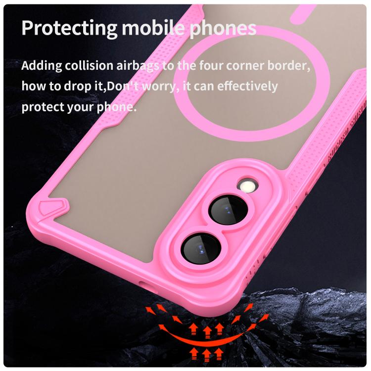 For Samsung Galaxy S25 Edge 5G Armor Glaze MagSafe Magnetic Phone Case