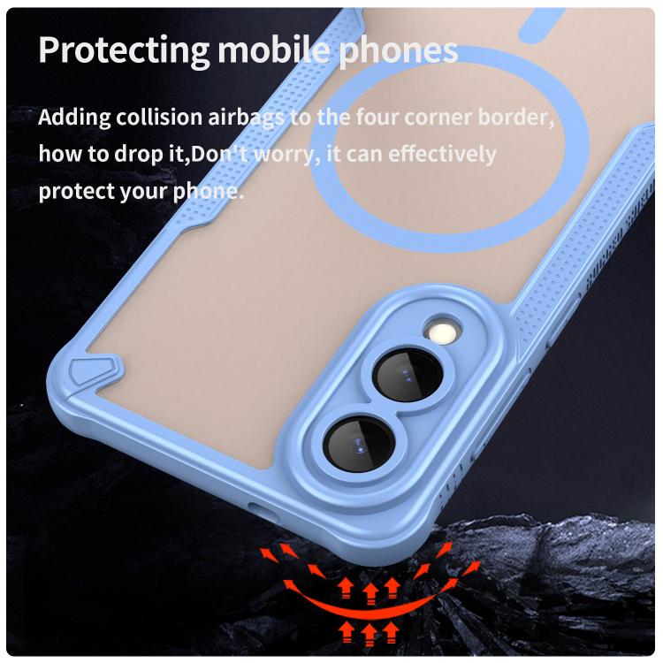 For Samsung Galaxy S25 Edge 5G Armor Glaze MagSafe Magnetic Phone Case
