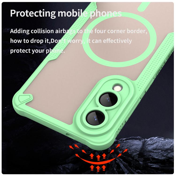 For Samsung Galaxy S25 Edge 5G Armor Glaze MagSafe Magnetic Phone Case