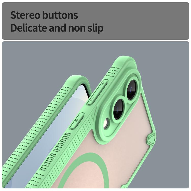 For Samsung Galaxy S25 Edge 5G Armor Glaze MagSafe Magnetic Phone Case