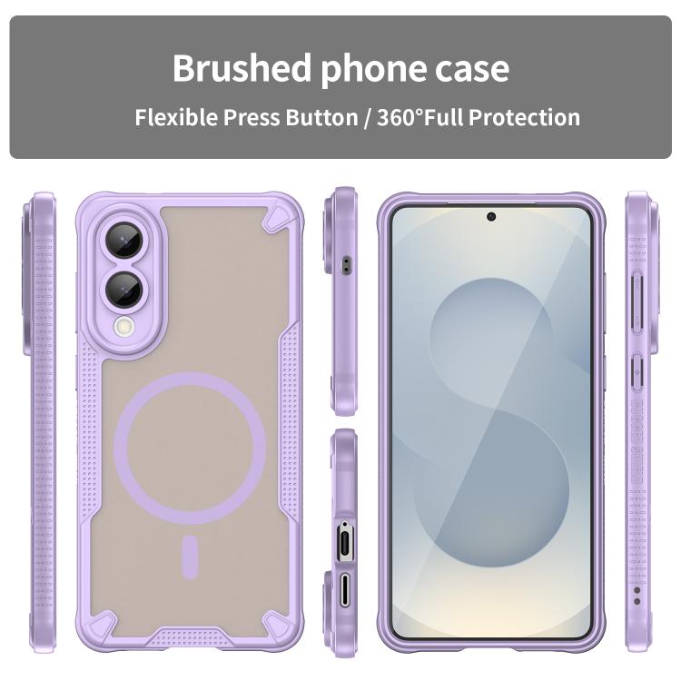 For Samsung Galaxy S25 Edge 5G Armor Glaze MagSafe Magnetic Phone Case