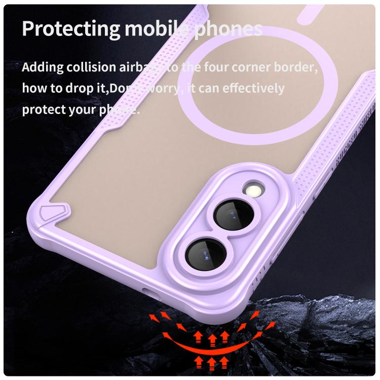For Samsung Galaxy S25 Edge 5G Armor Glaze MagSafe Magnetic Phone Case