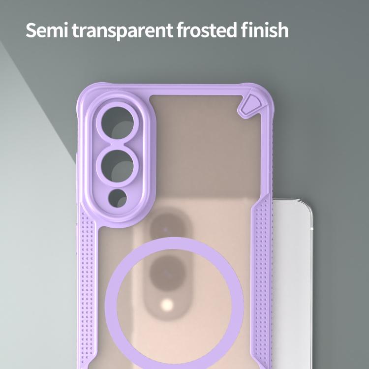 For Samsung Galaxy S25 Edge 5G Armor Glaze MagSafe Magnetic Phone Case