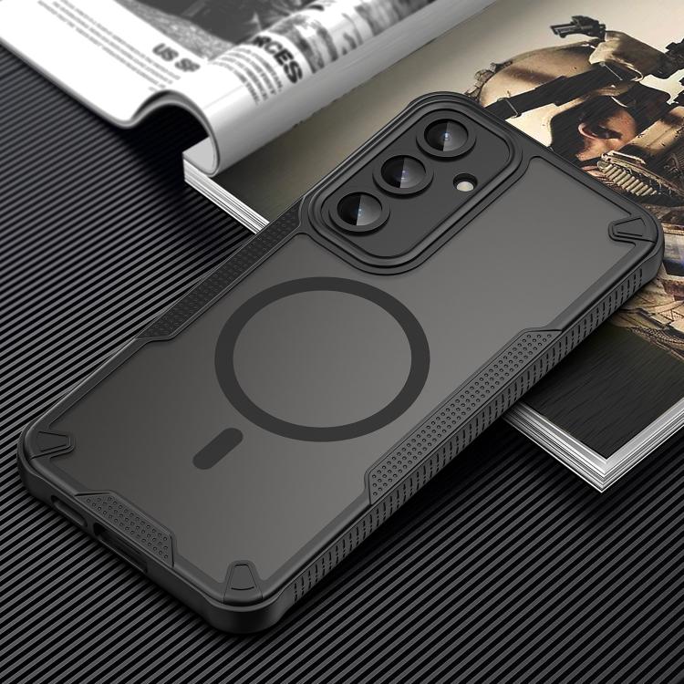 For Samsung Galaxy S24 FE 5G Armor Glaze MagSafe Magnetic Phone Case