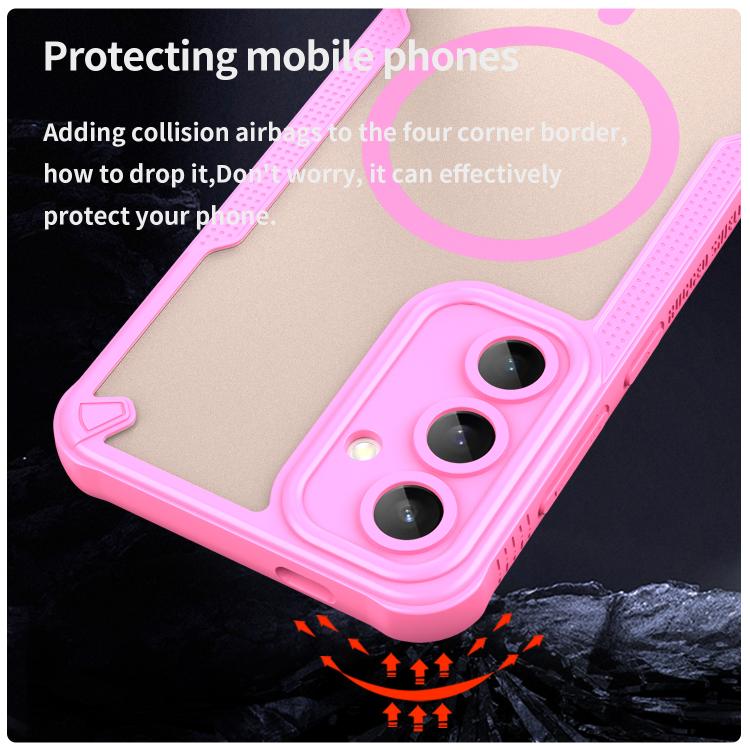 For Samsung Galaxy S24 FE 5G Armor Glaze MagSafe Magnetic Phone Case