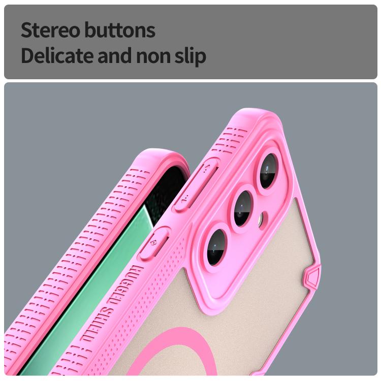 For Samsung Galaxy S24 FE 5G Armor Glaze MagSafe Magnetic Phone Case