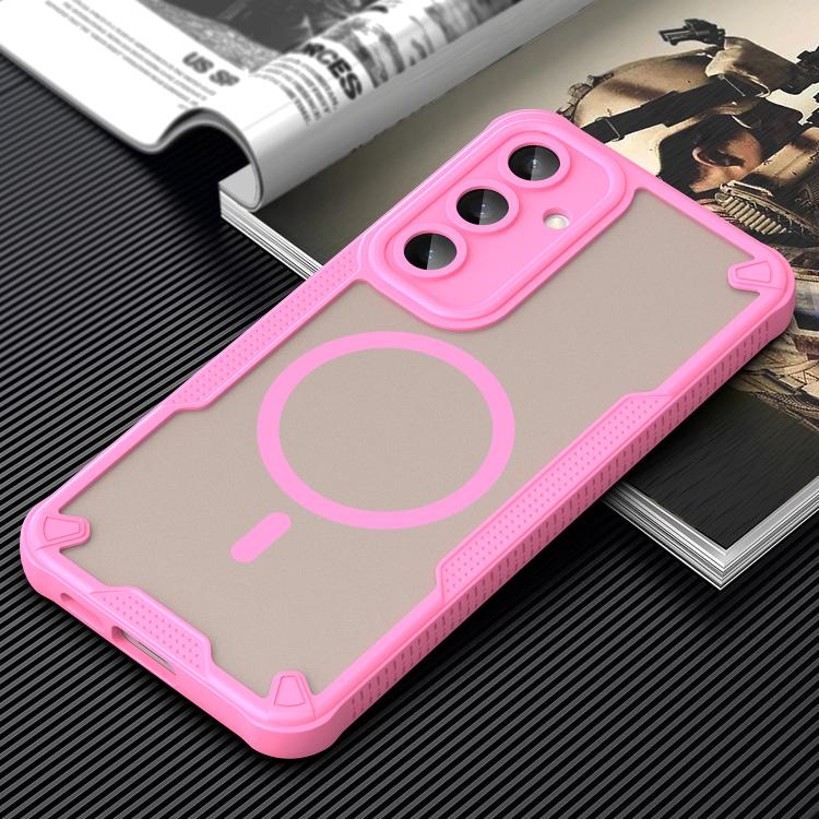 For Samsung Galaxy S24 FE 5G Armor Glaze MagSafe Magnetic Phone Case