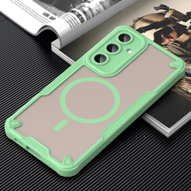 For Samsung Galaxy S24 FE 5G Armor Glaze MagSafe Magnetic Phone Case