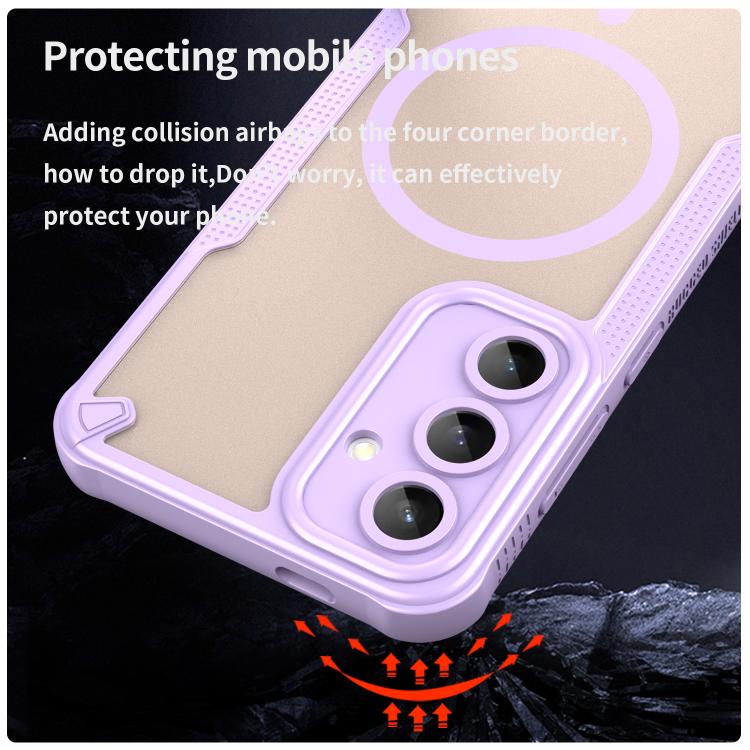 For Samsung Galaxy S24 FE 5G Armor Glaze MagSafe Magnetic Phone Case