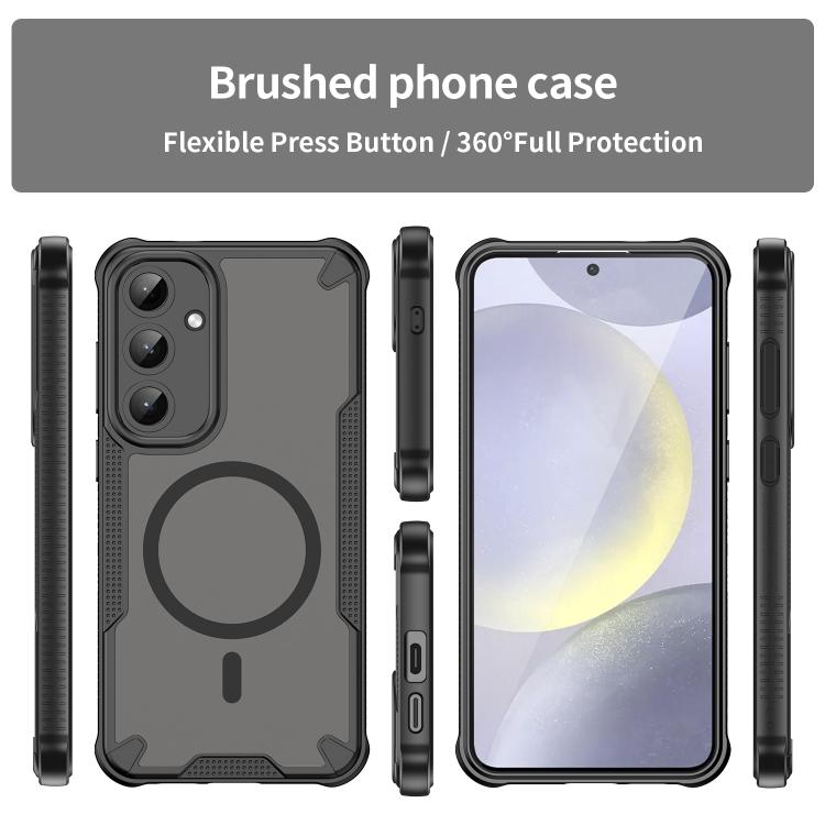 For Samsung Galaxy S25+ 5G Armor Glaze MagSafe Magnetic Phone Case