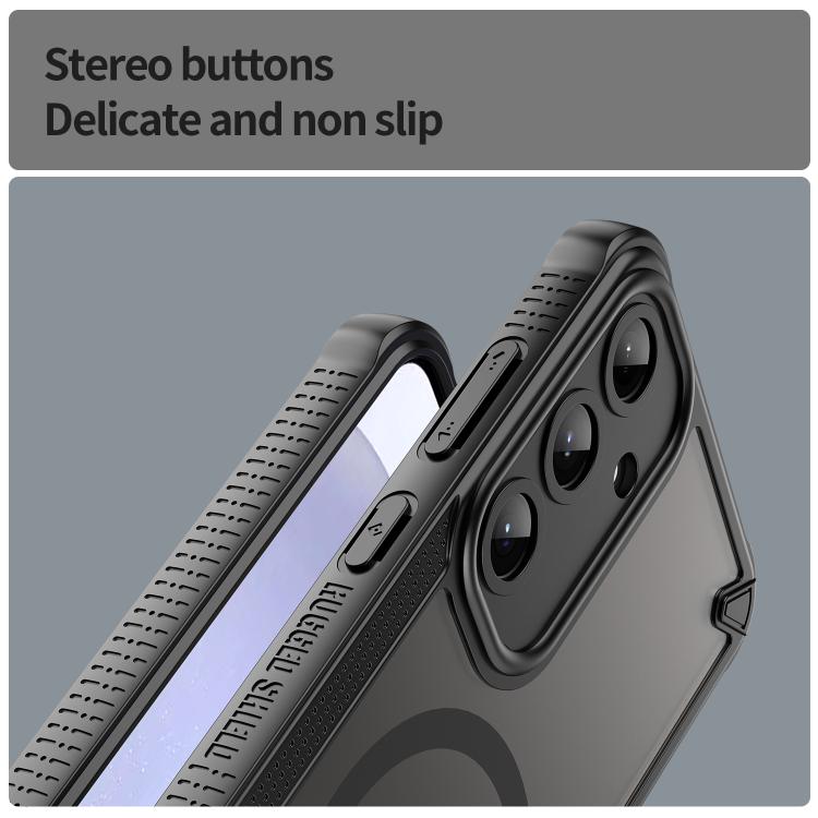 For Samsung Galaxy S25+ 5G Armor Glaze MagSafe Magnetic Phone Case
