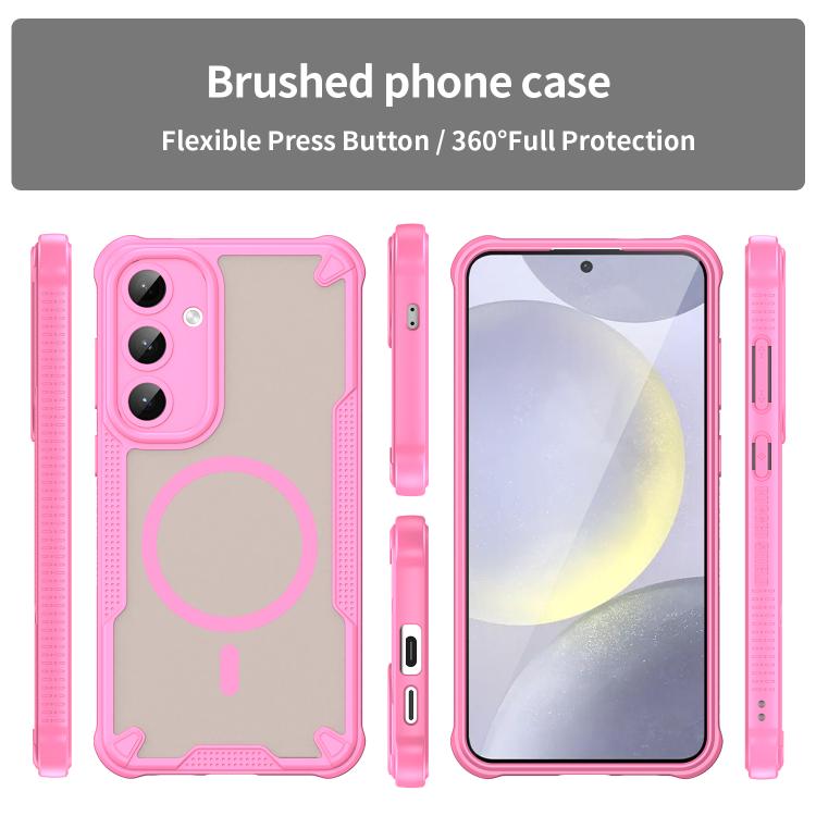 For Samsung Galaxy S25+ 5G Armor Glaze MagSafe Magnetic Phone Case
