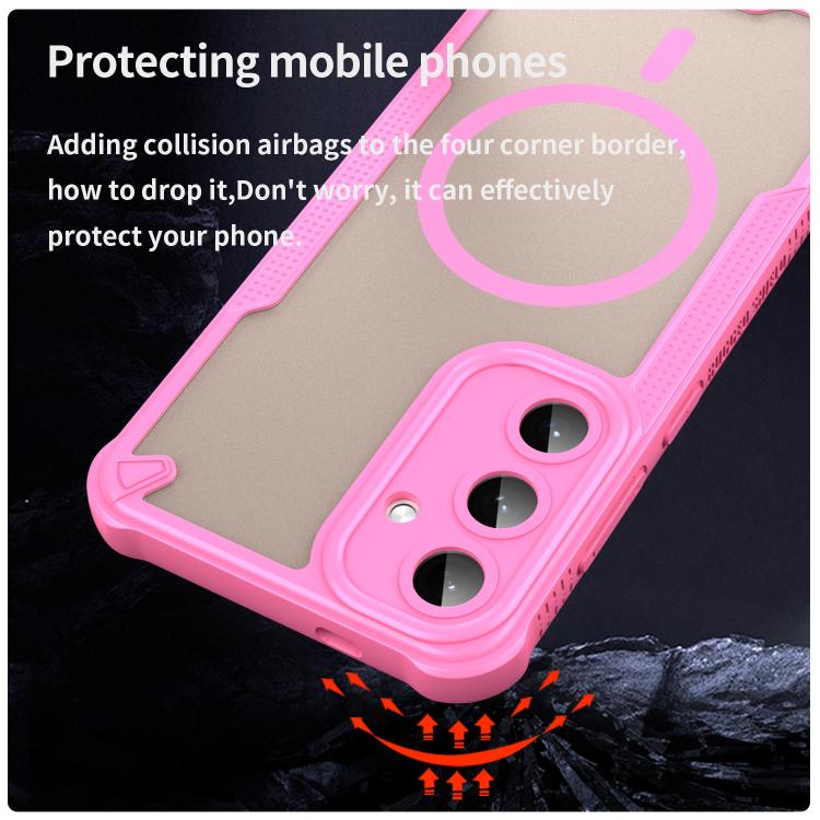 For Samsung Galaxy S25+ 5G Armor Glaze MagSafe Magnetic Phone Case