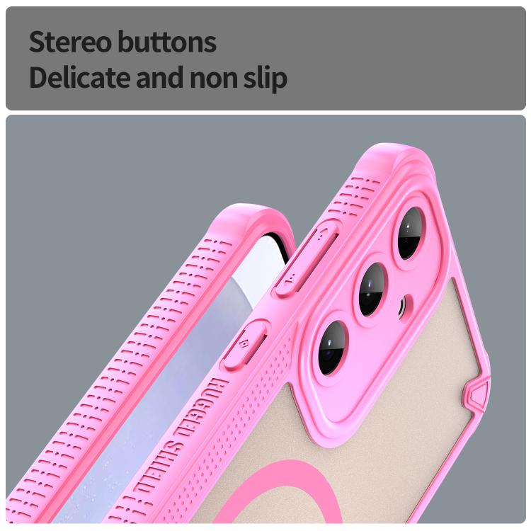 For Samsung Galaxy S25+ 5G Armor Glaze MagSafe Magnetic Phone Case