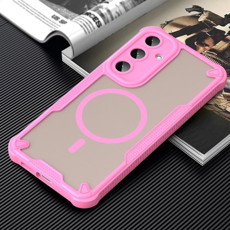 For Samsung Galaxy S25+ 5G Armor Glaze MagSafe Magnetic Phone Case