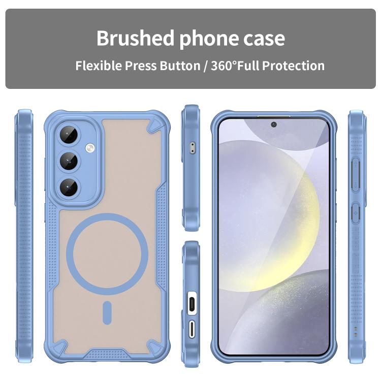 For Samsung Galaxy S25+ 5G Armor Glaze MagSafe Magnetic Phone Case