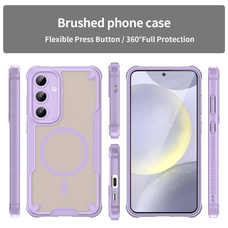 For Samsung Galaxy S25+ 5G Armor Glaze MagSafe Magnetic Phone Case