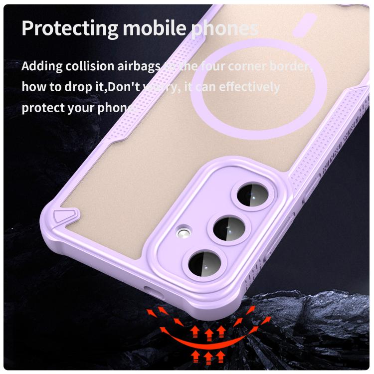 For Samsung Galaxy S25+ 5G Armor Glaze MagSafe Magnetic Phone Case