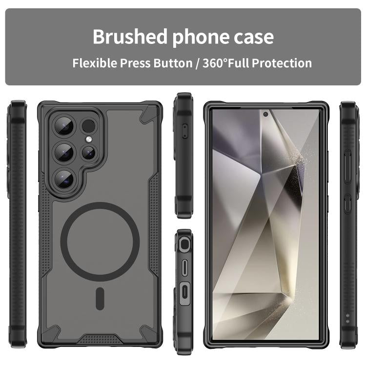 For Samsung Galaxy S24 Ultra 5G Armor Glaze MagSafe Magnetic Phone Case