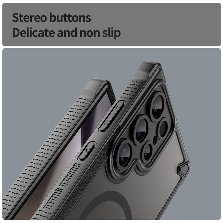 For Samsung Galaxy S24 Ultra 5G Armor Glaze MagSafe Magnetic Phone Case