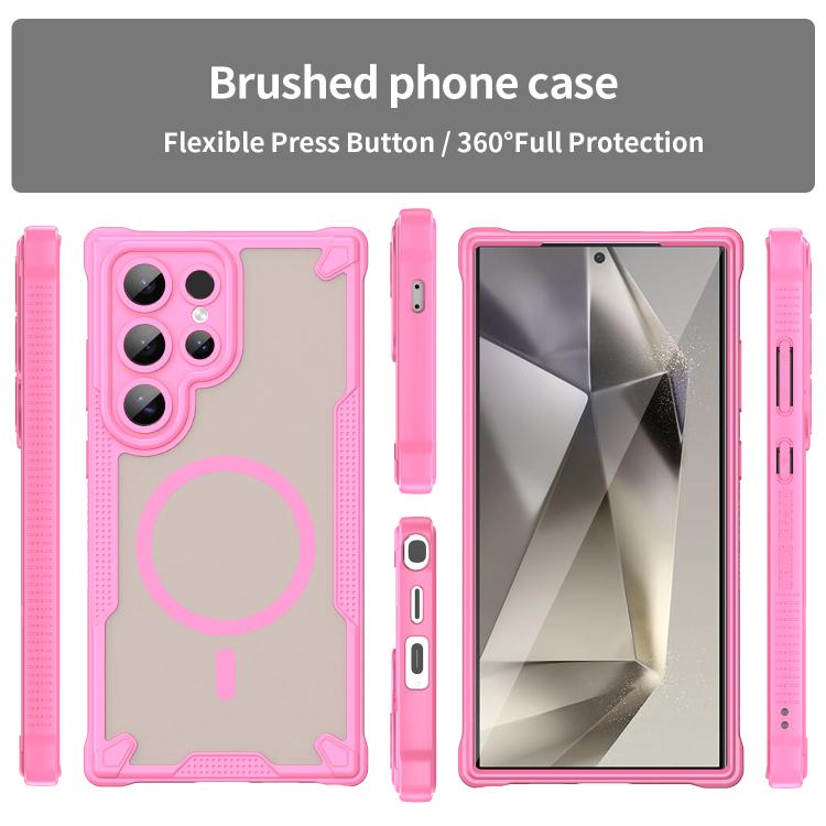 For Samsung Galaxy S24 Ultra 5G Armor Glaze MagSafe Magnetic Phone Case