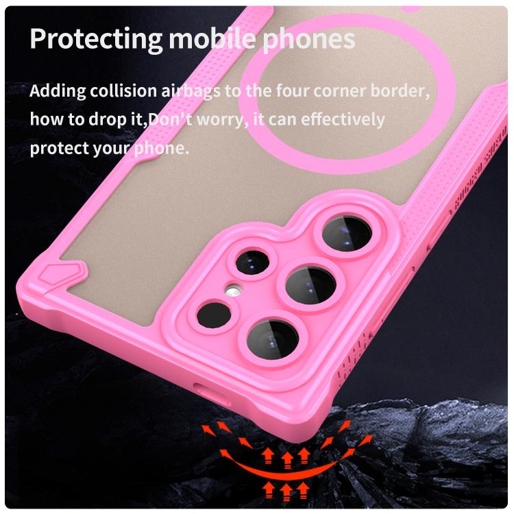 For Samsung Galaxy S24 Ultra 5G Armor Glaze MagSafe Magnetic Phone Case