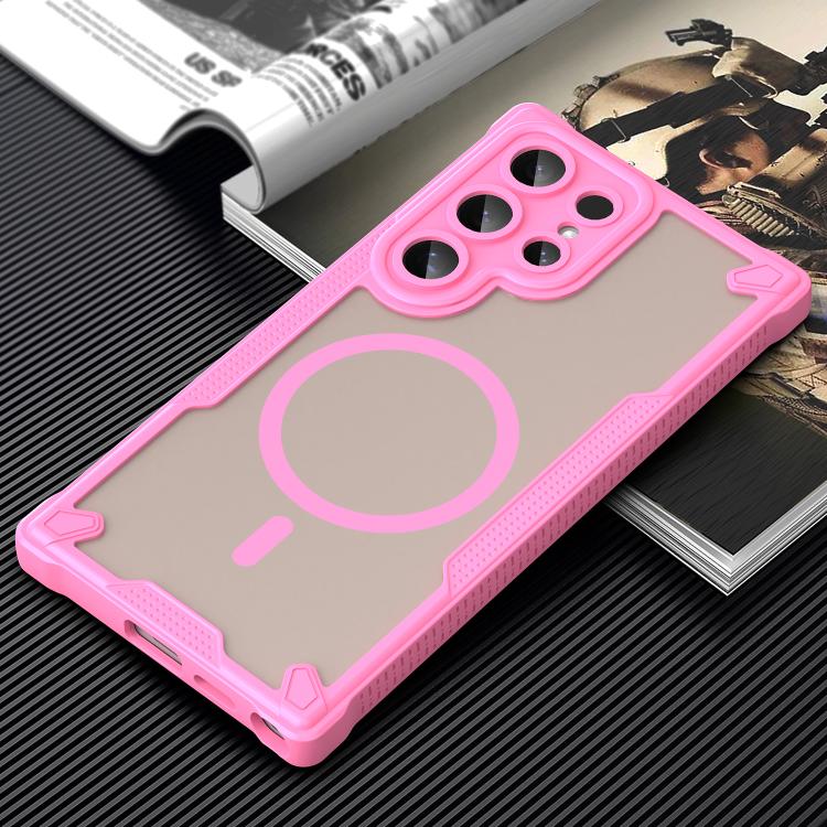 For Samsung Galaxy S24 Ultra 5G Armor Glaze MagSafe Magnetic Phone Case