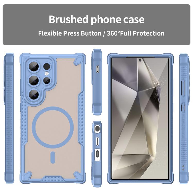 For Samsung Galaxy S24 Ultra 5G Armor Glaze MagSafe Magnetic Phone Case