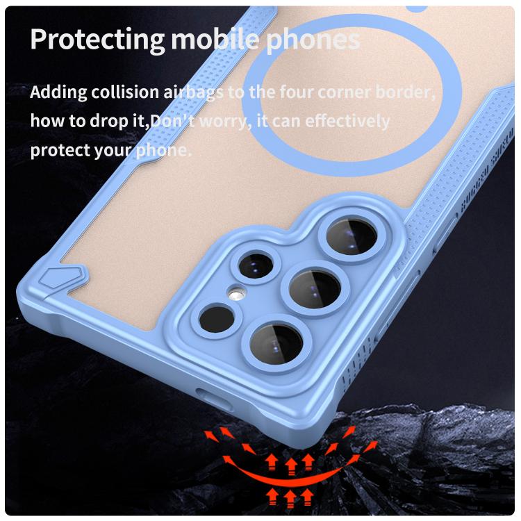 For Samsung Galaxy S24 Ultra 5G Armor Glaze MagSafe Magnetic Phone Case