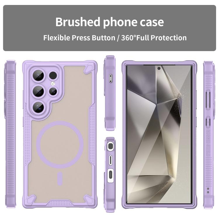 For Samsung Galaxy S24 Ultra 5G Armor Glaze MagSafe Magnetic Phone Case