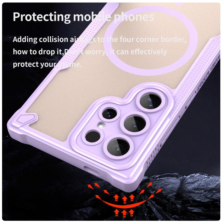 For Samsung Galaxy S24 Ultra 5G Armor Glaze MagSafe Magnetic Phone Case