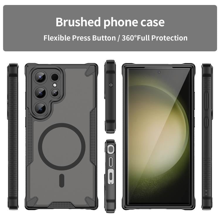 For Samsung Galaxy S23 Ultra 5G Armor Glaze MagSafe Magnetic Phone Case