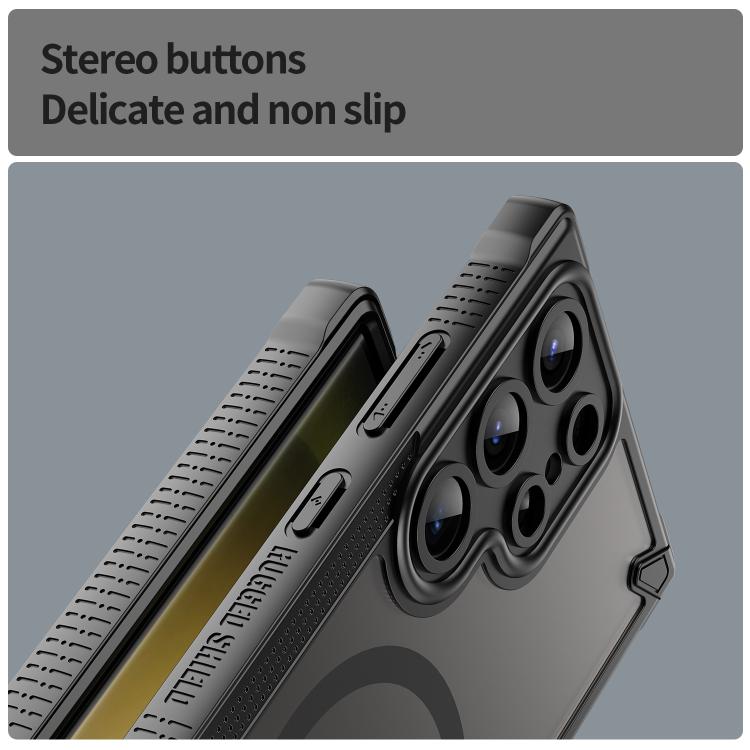 For Samsung Galaxy S23 Ultra 5G Armor Glaze MagSafe Magnetic Phone Case