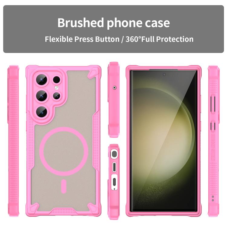 For Samsung Galaxy S23 Ultra 5G Armor Glaze MagSafe Magnetic Phone Case