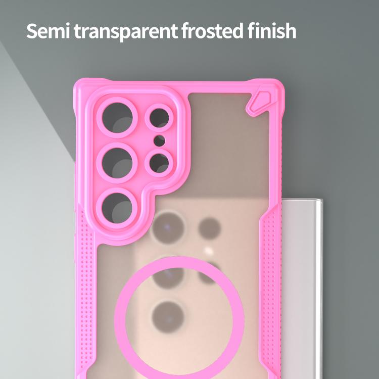 For Samsung Galaxy S23 Ultra 5G Armor Glaze MagSafe Magnetic Phone Case