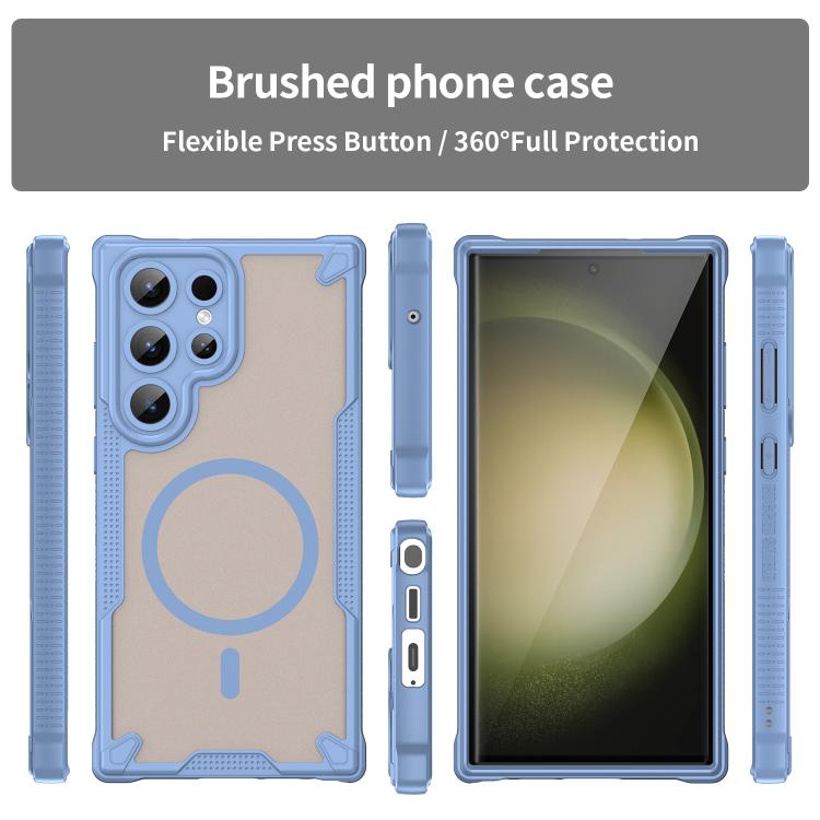 For Samsung Galaxy S23 Ultra 5G Armor Glaze MagSafe Magnetic Phone Case